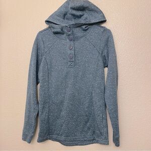 Columbia Castle Peak Pullover hoodie knit sweater quarter button Hooded S